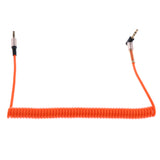 Maxbell 3.5mm Auxiliary Audio Male to Male Cable 90 Degree Right Angle Line Orange