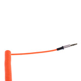 Maxbell 3.5mm Auxiliary Audio Male to Male Cable 90 Degree Right Angle Line Orange