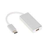 Maxbell USB C Type C Mini Display Port DP Adapter Support 4K Male to Female silver