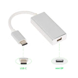 Maxbell USB C Type C Mini Display Port DP Adapter Support 4K Male to Female silver