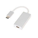 Maxbell USB C Type C Mini Display Port DP Adapter Support 4K Male to Female silver