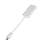 Maxbell USB C Type C Mini Display Port DP Adapter Support 4K Male to Female silver