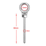 Maxbell Stainless Steel 316 M6 Lifting Eye Bolt 60mm Marine Grade