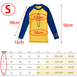 Maxbell Kids Boys Surf Beach Sunsuit Swim Rash Guard Long Sleeve Shirt Tops XL