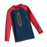 Maxbell Kids Youth Surf Beach Sunsuit Swim Rash Guard Long Sleeve Shirt Tops XL