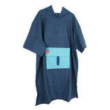 Maxbell Surf Changing Robe Beach Poncho Microfiber Bathrobe Bath Towel Adult Blue