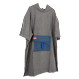 Maxbell Surf Changing Robe Beach Poncho Microfiber Bathrobe Bath Towel Adult Gray