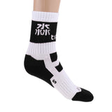 Maxbell Men Women Sports Socks Skateboard Roller Skating Breathable Socks black S