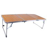 Maxbell Outdoor Camping Three-section Folding Aluminum Alloy Table Computer Desk