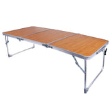 Maxbell Outdoor Camping Three-section Folding Aluminum Alloy Table Computer Desk