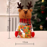 Maxbell Christmas Candy Jar Decorative Gift Treat Bags Sugar Container  Elk Deer