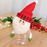 Maxbell Christmas Candy Jar Decorative Gift Treat Bags Sugar Container  Santa Claus