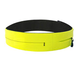 Maxbell Elastic Outdoor Sport Waist Pouch Multi Pockets Running Fanny Pack Yellow