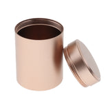 Maxbell Aluminum Waterproof Capsule Holder Pill Case Container Tea Caddy Rose Gold