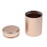 Maxbell Aluminum Waterproof Capsule Holder Pill Case Container Tea Caddy Rose Gold