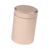 Maxbell Aluminum Waterproof Capsule Holder Pill Case Container Tea Caddy Rose Gold