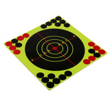 Maxbell 10pcs Shooting Targets Reactive Splatter Adhesive Paper Target 21x21cm