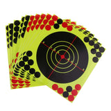 Maxbell 10pcs Shooting Targets Reactive Splatter Adhesive Paper Target 21x21cm