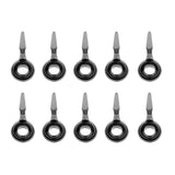 Maxbell 10pcs Fishing Lure Rod Guide Ring Eye Line Ring Ceramic Ring Diameter 1.5mm