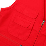 Maxbell Men's Cotton Multi Pocket Fishing Travel Photography Vest Waistcoat XXL