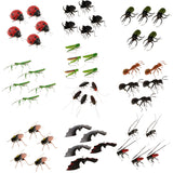 Maxbell 5Pcs Simulation Artificial Insect Model Kids Educative Toys Locust