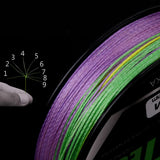 Maxbell 100m Fishing Braided Line Multicolor Line 9 Strands PE Line 10m/1color 04