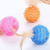 Maxbell Fun Play Cat Teaser Toys Chaser Pet Toy with Feather For Small Cat Dog