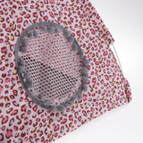 Maxbell Pet Cat Teepee House Summer Comfort Tent Cave Bed Kennel Non-slip M Leopard Print Pink