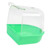 Maxbell Pet Birds Cage Hanging Bathtub Birds Parrots Bathroom Cage Box Toy Green-B