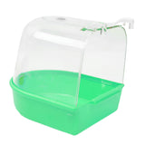 Maxbell Pet Birds Cage Hanging Bathtub Birds Parrots Bathroom Cage Box Toy Green-B