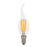 Maxbell LED Filament Candle Light Bulb For Chandelier Ceiling Light B-Warm White 6W