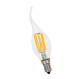 Maxbell LED Filament Candle Light Bulb For Chandelier Ceiling Light B-Warm White 6W