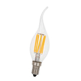 Maxbell LED Filament Candle Light Bulb For Chandelier Ceiling Light B-Warm White 6W