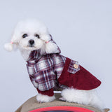 Maxbell Soft Winter Warm Pet Dog Coats Pet Outdoor Wear Clothing Supply Red-S