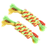 Maxbell 2 Pcs Pet Dog Cat Chew Toy Rope Knot Chewing Training Toys Clean Teeth