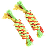 Maxbell 2 Pcs Pet Dog Cat Chew Toy Rope Knot Chewing Training Toys Clean Teeth