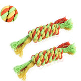 Maxbell 2 Pcs Pet Dog Cat Chew Toy Rope Knot Chewing Training Toys Clean Teeth