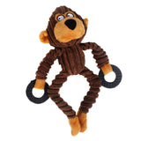 Maxbell Pet Dog Toy Fun Puppy Chew Squeaker Dog Squeaky Play Sound Toys Brown