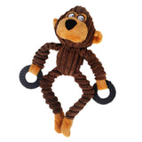 Maxbell Pet Dog Toy Fun Puppy Chew Squeaker Dog Squeaky Play Sound Toys Brown