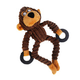 Maxbell Pet Dog Toy Fun Puppy Chew Squeaker Dog Squeaky Play Sound Toys Brown