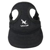 Maxbell Baseball Hat Sun-shading Bucket Cap with Ear Holes For Dog Pet Cats Black XL