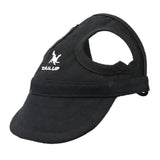 Maxbell Baseball Hat Sun-shading Bucket Cap with Ear Holes For Dog Pet Cats Black XL