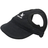 Maxbell Baseball Hat Sun-shading Bucket Cap with Ear Holes For Dog Pet Cats Black XL