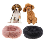 Maxbell Simple Winter Warm Pet Cushion Bed Cat Plush Nest Kennel Snuggle Dog Mat Pink