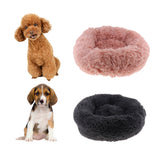 Maxbell Simple Winter Warm Pet Cushion Bed Cat Plush Nest Kennel Snuggle Dog Mat Pink