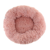 Maxbell Simple Winter Warm Pet Cushion Bed Cat Plush Nest Kennel Snuggle Dog Mat Pink