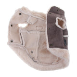 Maxbell Pet Small Dog Teddy Windproof Winter Plush Vest Jacket Coat  Coffee M