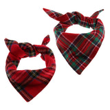 Maxbell Classic Plaid Dog Bandana - Your Dog Will Love These Very Much Red Green Plaid