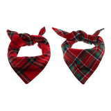 Maxbell Classic Plaid Dog Bandana - Your Dog Will Love These Very Much Red Green Plaid