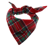 Maxbell Classic Plaid Dog Bandana - Your Dog Will Love These Very Much Red Green Plaid